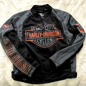 Harley-Davidson Men's Bar & Shield Logo Mesh Jacket Black Size L